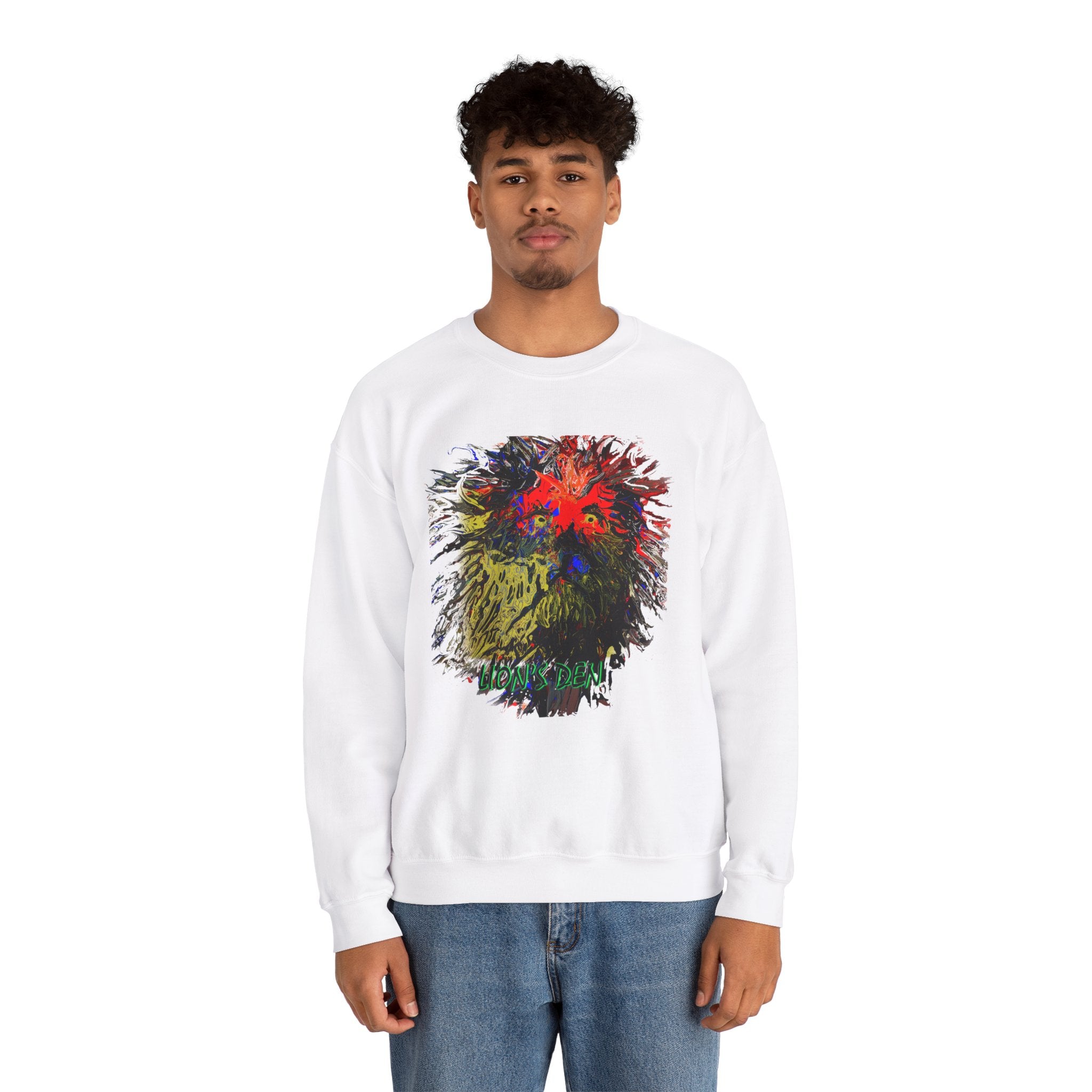 Unisex Heavy Blend™ Crewneck Sweatshirt Lions Den Collection by SharksEye Treasures