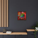 Matte Canvas, Framed (Multi-color) Lion Abstract Collection by SharksEye Treasures