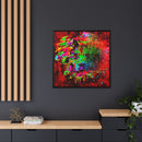Matte Canvas, Framed (Multi-color) Lion Abstract Collection by SharksEye Treasures
