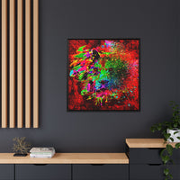 Matte Canvas, Framed (Multi-color) Lion Abstract Collection by SharksEye Treasures