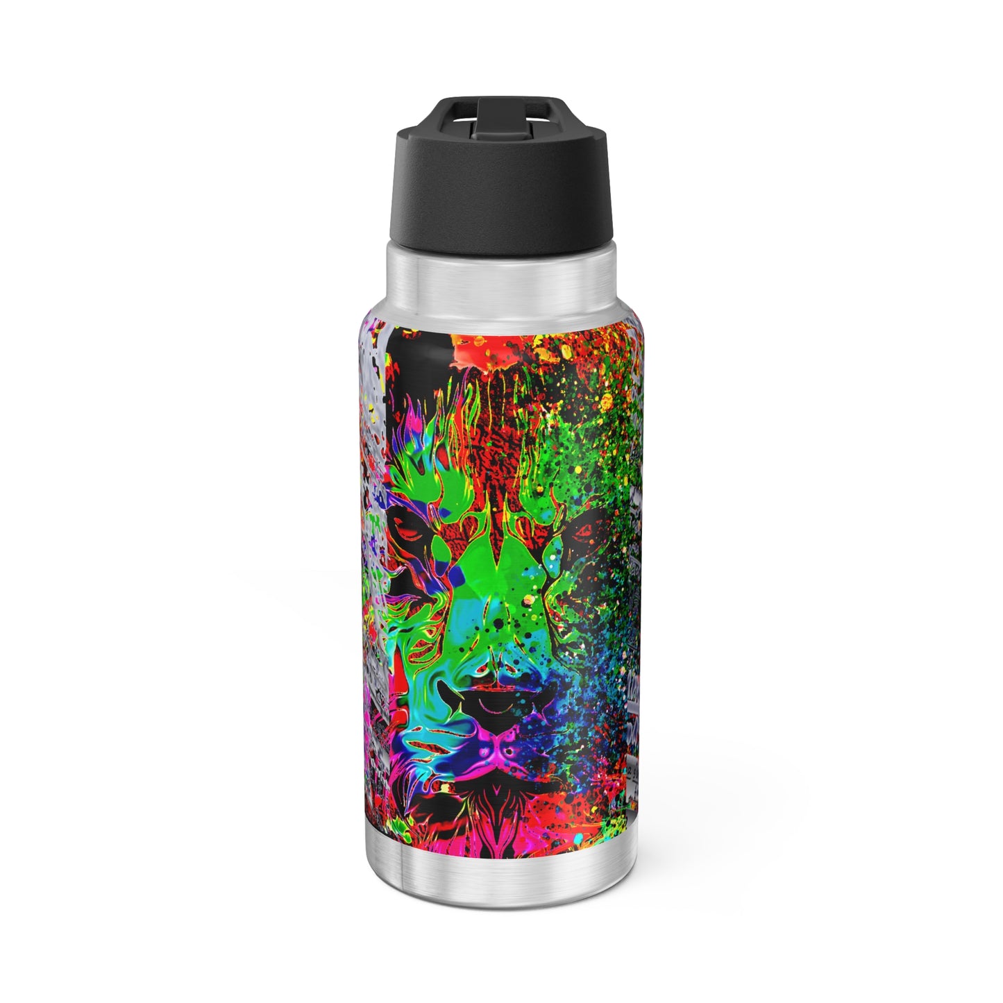 Gator Tumbler, 32oz Lion Abstract Collection by SharksEye Treasures