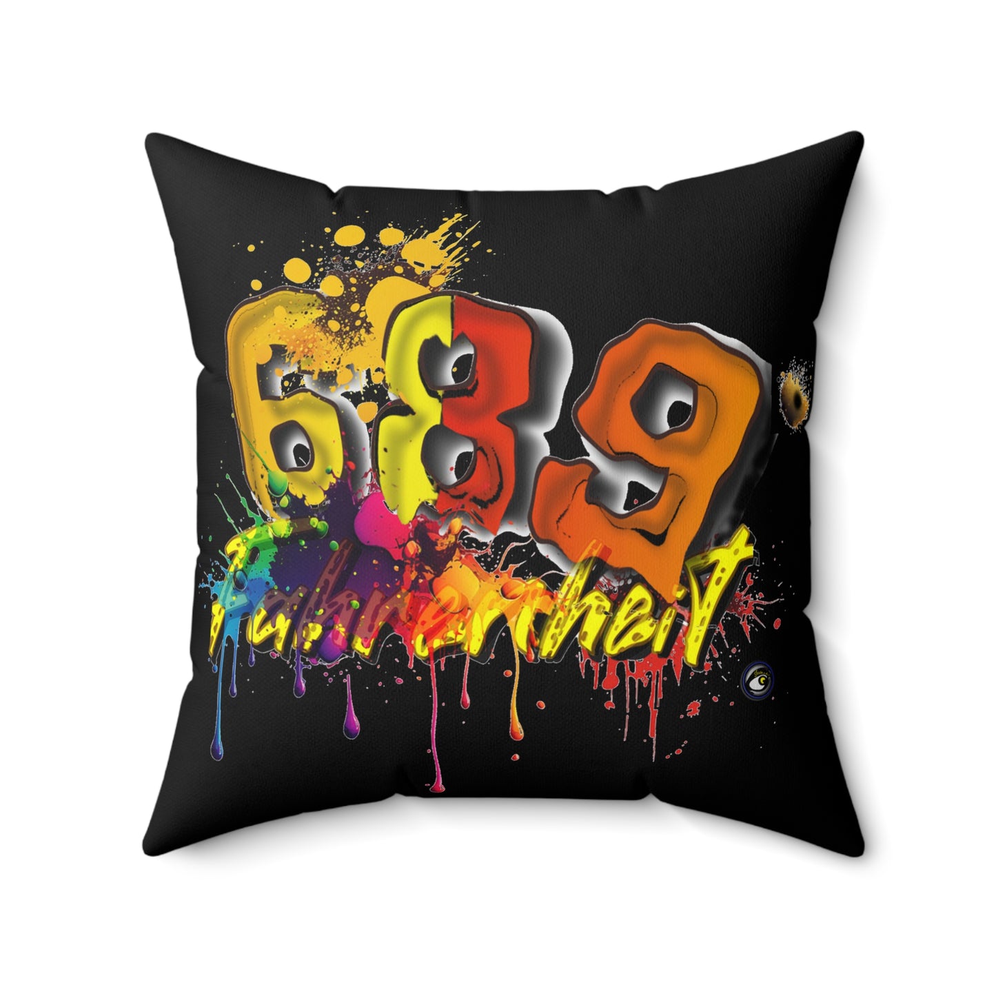 Spun Polyester Square Pillow 689 Fahrenheit Collection by SharksEye Treasures