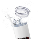 Skinny Tumbler with Straw, 20oz Delta Sigma Theta Collection by SharksEye Treasures