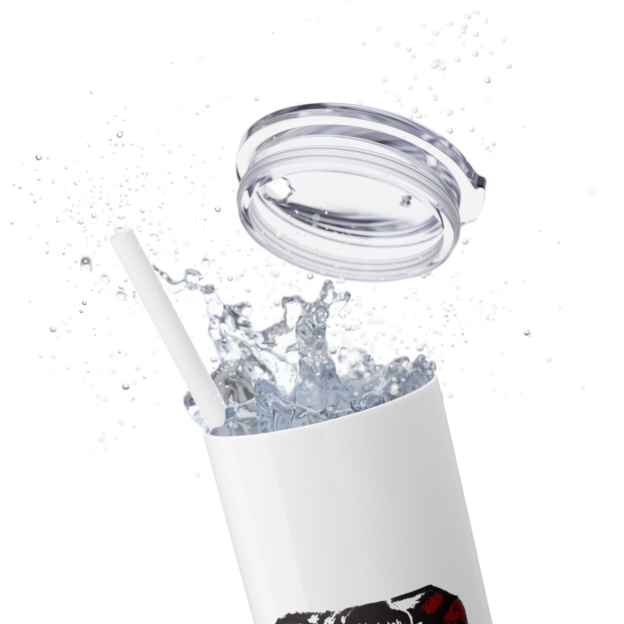 Skinny Tumbler with Straw, 20oz Delta Sigma Theta Collection by SharksEye Treasures