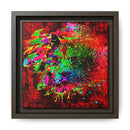 Matte Canvas, Framed (Multi-color) Lion Abstract Collection by SharksEye Treasures