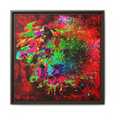 Matte Canvas, Framed (Multi-color) Lion Abstract Collection by SharksEye Treasures