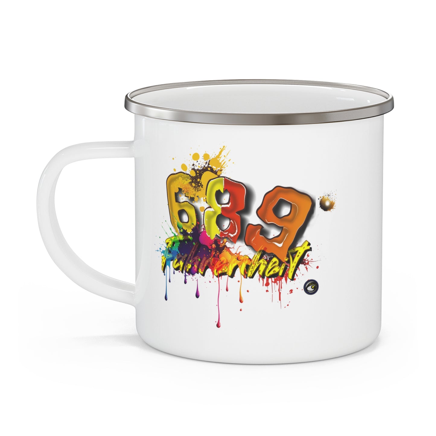 Enamel Camping Mug 689 Fahrenheit Collection by SharksEye Treasures