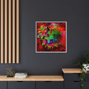 Matte Canvas, Framed (Multi-color) Lion Abstract Collection by SharksEye Treasures