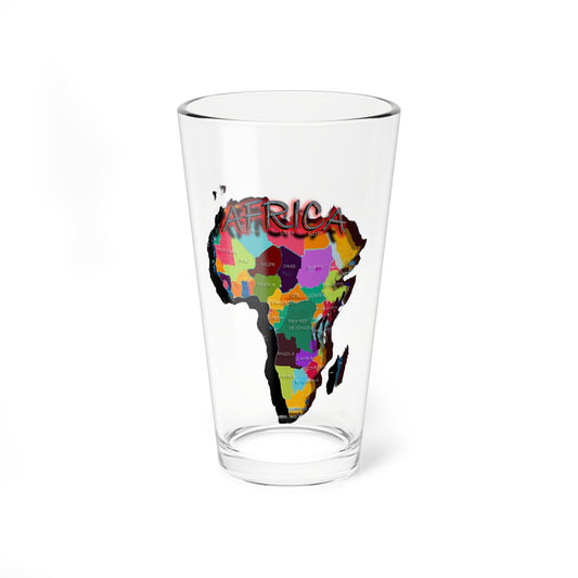 Mixing Glass, 16oz Motherland Africa Collection by SharksEye Treasures