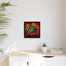 Matte Canvas, Framed (Multi-color) Lion Abstract Collection by SharksEye Treasures