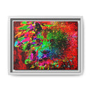 Matte Canvas, Framed (Multi-color) Lion Abstract Collection by SharksEye Treasures