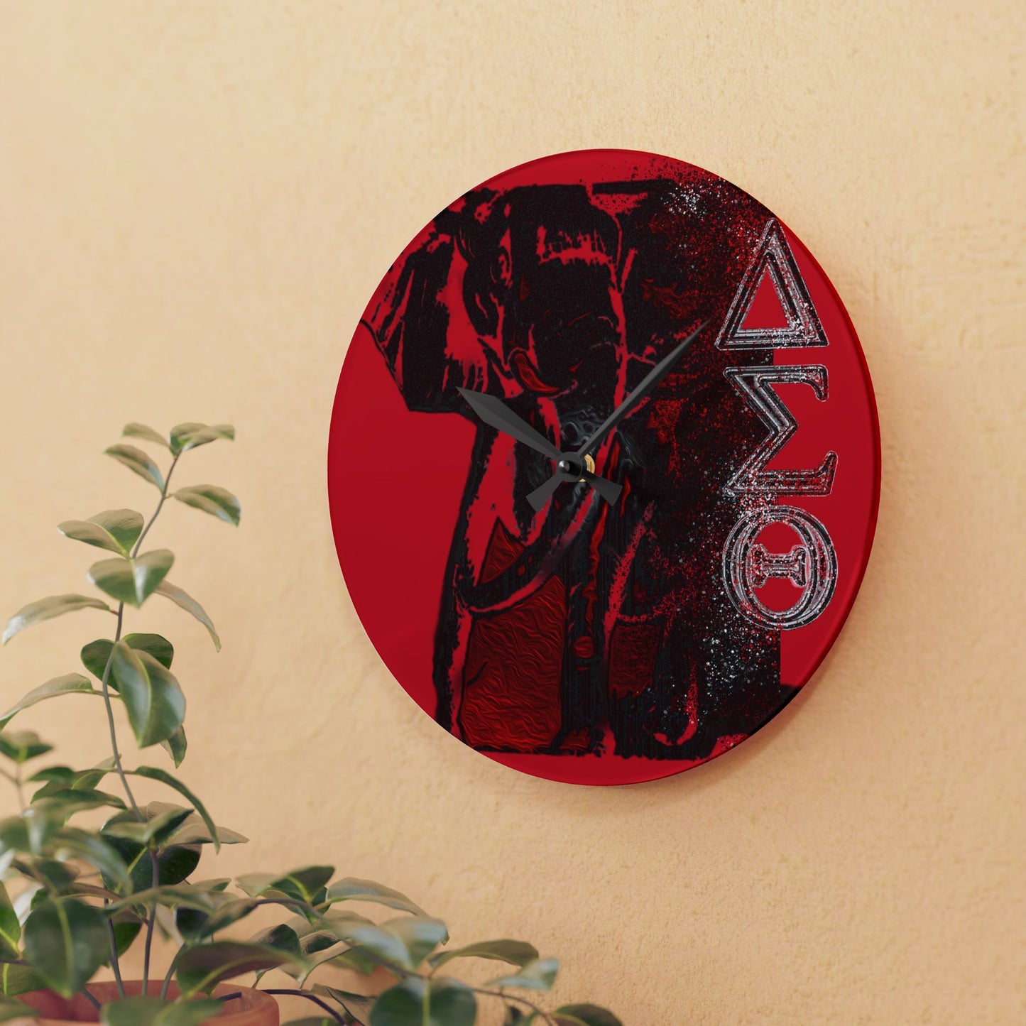 Acrylic Wall Clock Delta Sigma Theta Collection by SharksEye Treasures