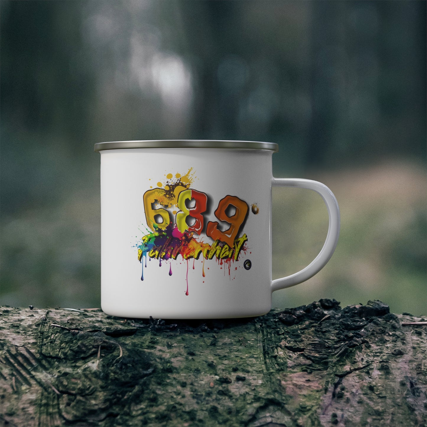 Enamel Camping Mug 689 Fahrenheit Collection by SharksEye Treasures