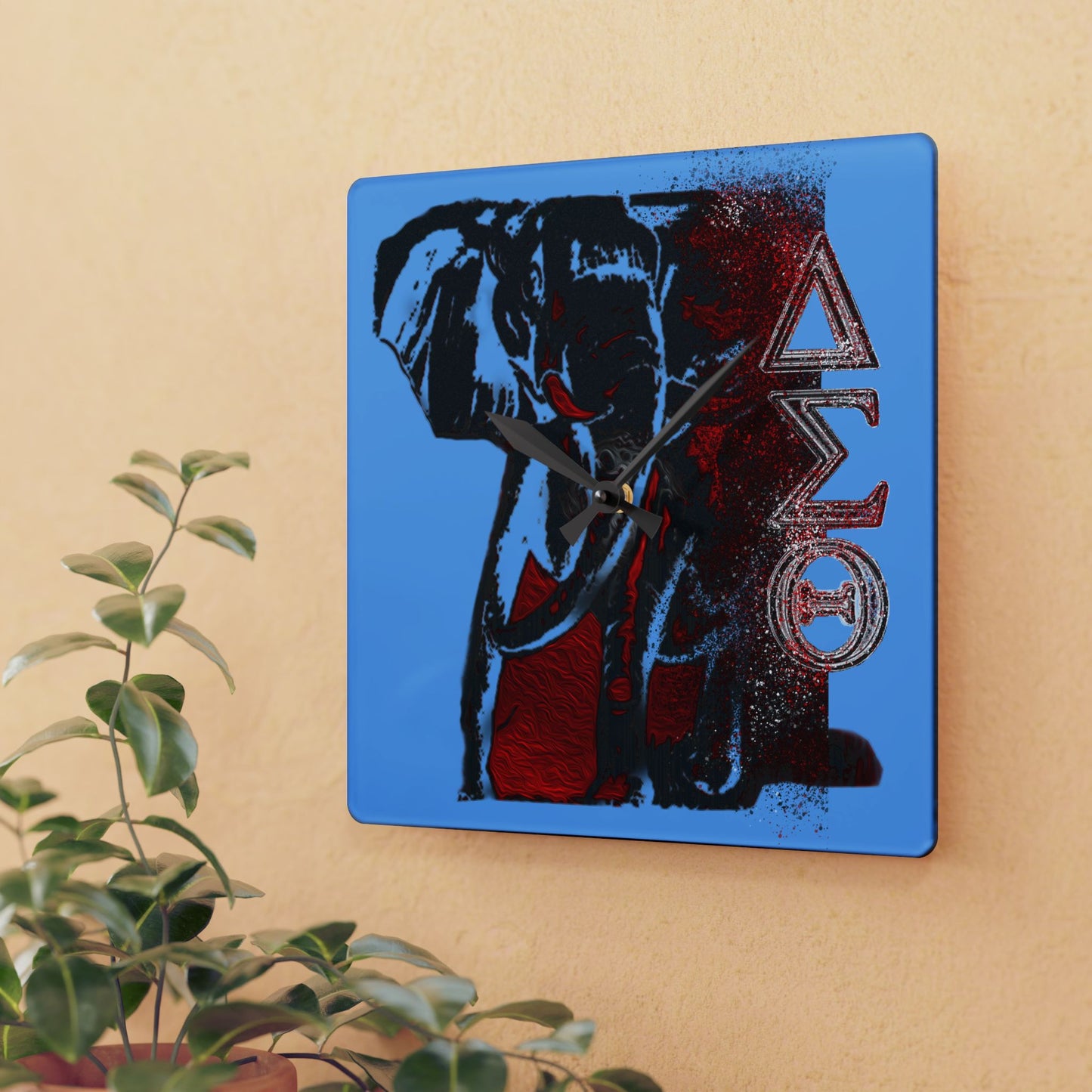 Acrylic Wall Clock Delta Sigma Theta Collection by SharksEye Treasures.