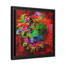 Matte Canvas, Framed (Multi-color) Lion Abstract Collection by SharksEye Treasures