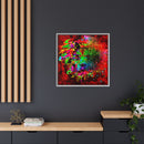 Matte Canvas, Framed (Multi-color) Lion Abstract Collection by SharksEye Treasures