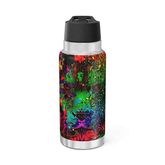 Gator Tumbler, 32oz Lion Abstract Collection by SharksEye Treasures