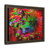 Matte Canvas, Framed (Multi-color) Lion Abstract Collection by SharksEye Treasures