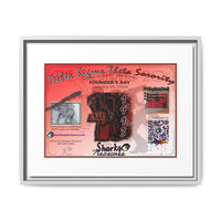Matte Canvas, Framed (Multi-color) Delta Sigma Theta Collection by SharksEye Treasures