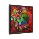 Matte Canvas, Framed (Multi-color) Lion Abstract Collection by SharksEye Treasures