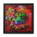 Matte Canvas, Framed (Multi-color) Lion Abstract Collection by SharksEye Treasures