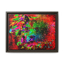 Matte Canvas, Framed (Multi-color) Lion Abstract Collection by SharksEye Treasures