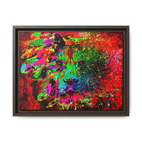 Matte Canvas, Framed (Multi-color) Lion Abstract Collection by SharksEye Treasures