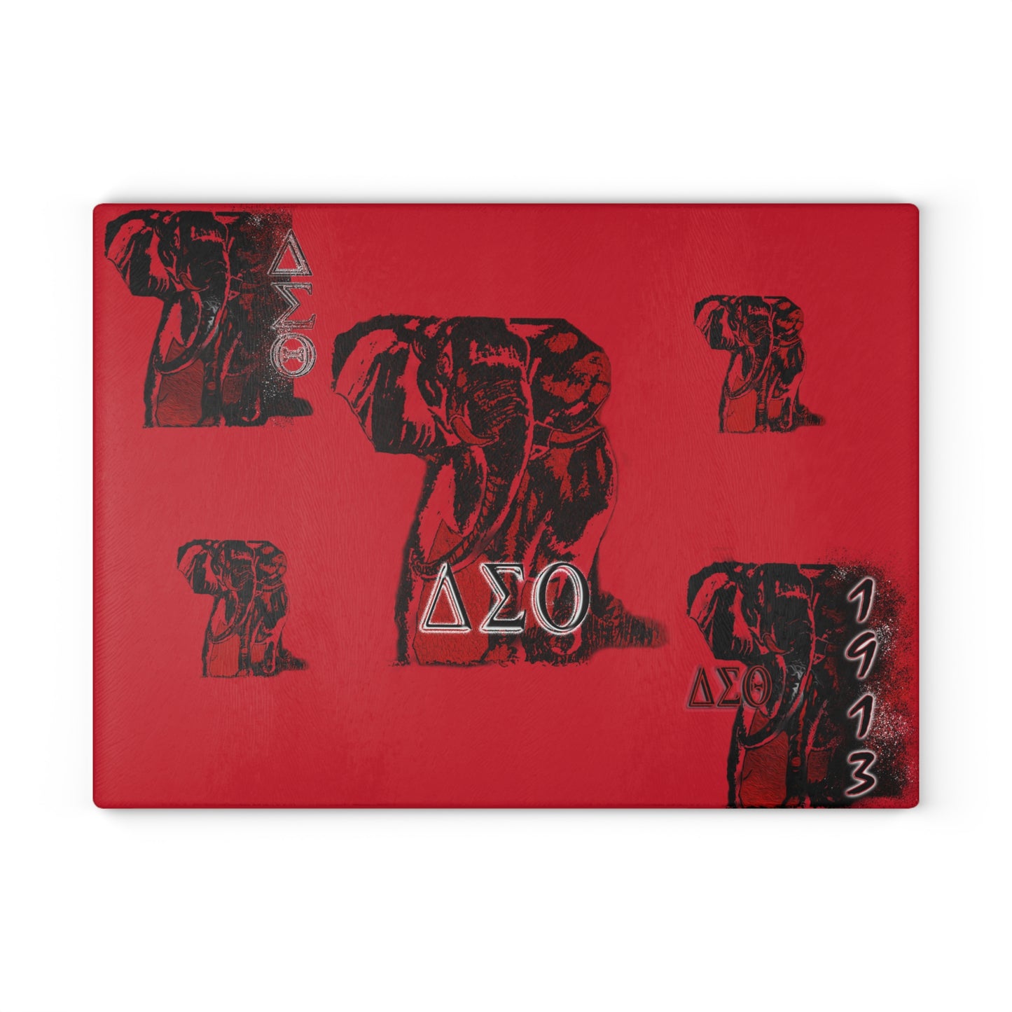 Glass Cutting Board Delta Sigma Theta Sorority by SharksEye Treasures