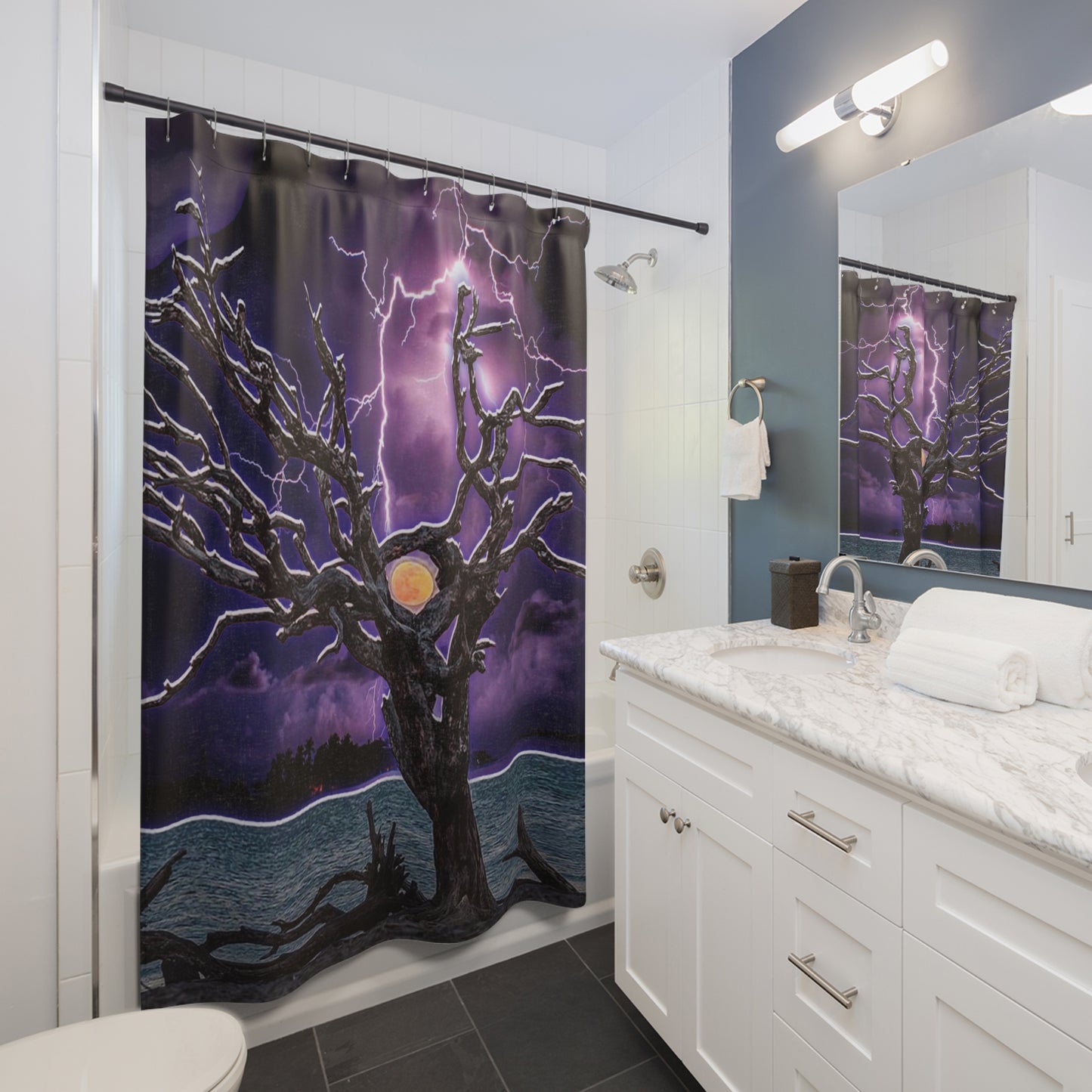 Shower Curtains Tree Sun  Collection by SharksEye Treasures