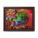 Matte Canvas, Framed (Multi-color) Lion Abstract Collection by SharksEye Treasures