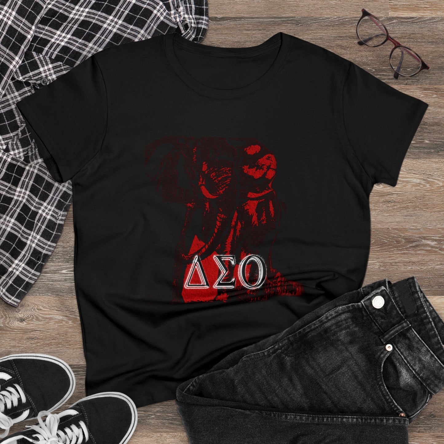 Women's Midweight Cotton Tee Delta Sigma Theta Collection by SharksEye Treasures