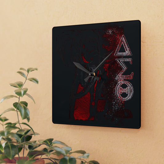 Acrylic Wall Clock Delta Sigma Theta Collection by SharksEye Treasures