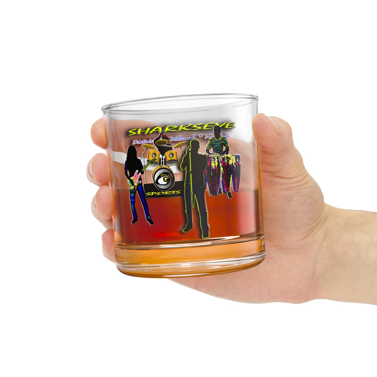 Rocks Glass, 10oz Go-Go Music Collection | Gifts for him  by SharksEye Treasures