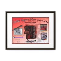 Matte Canvas, Framed (Multi-color) Delta Sigma Theta Collection by SharksEye Treasures