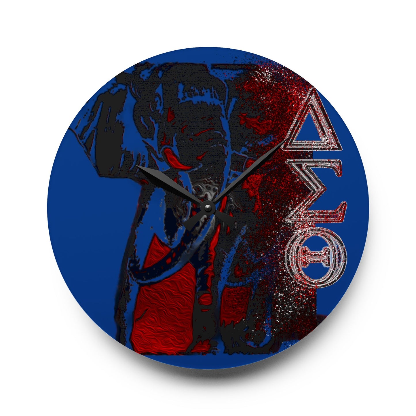 Acrylic Wall Clock Delta Sigma Theta Collection by SharksEye Treasures