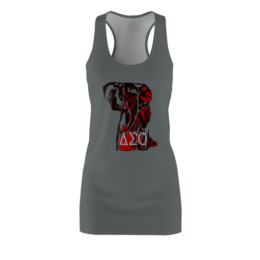 Women's Cut & Sew Racerback Dress (AOP) Delta Sigma Theta Collection by SharksEye Treasures