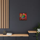 Matte Canvas, Framed (Multi-color) Lion Abstract Collection by SharksEye Treasures