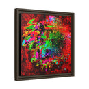 Matte Canvas, Framed (Multi-color) Lion Abstract Collection by SharksEye Treasures