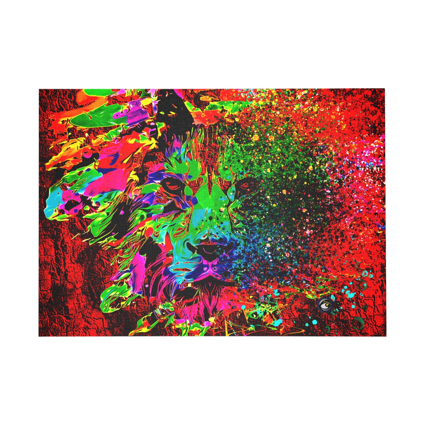 Crazy Puzzle (500, 1000-Piece) Lion Abstract Collection by SharksEye Treasures