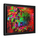 Matte Canvas, Framed (Multi-color) Lion Abstract Collection by SharksEye Treasures
