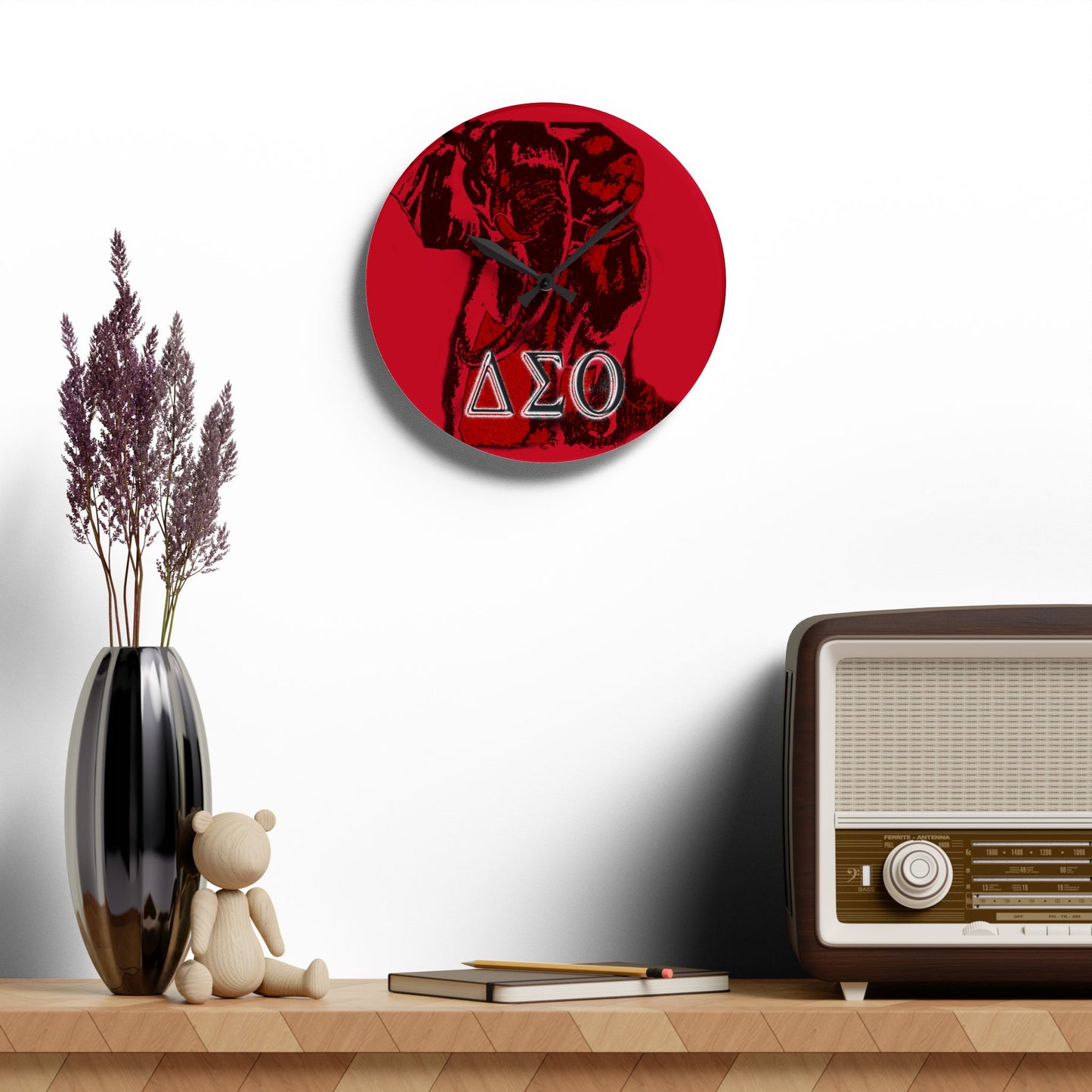 Acrylic Wall Clock Delta Sigma Theta Collection by SharksEye Treasures