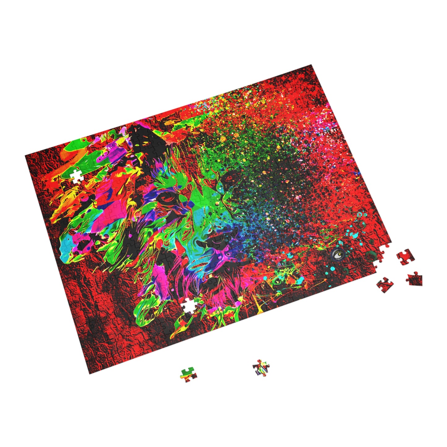 Crazy Puzzle (500, 1000-Piece) Lion Abstract Collection by SharksEye Treasures