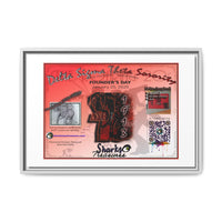 Matte Canvas, Framed (Multi-color) Delta Sigma Theta Collection by SharksEye Treasures