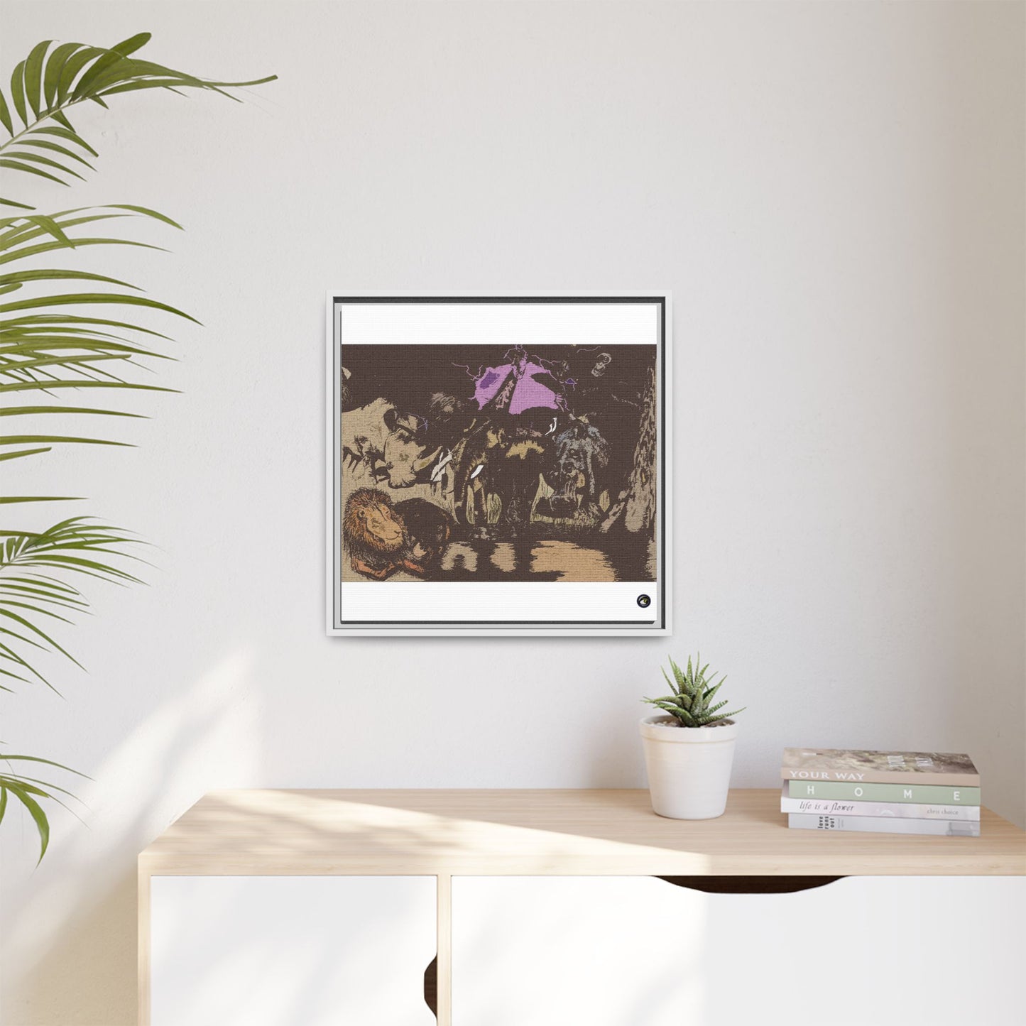 Framed Canvas Animal Kingdom Collection by Sharkseye Treasures