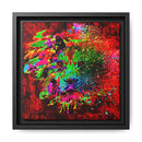 Matte Canvas, Framed (Multi-color) Lion Abstract Collection by SharksEye Treasures