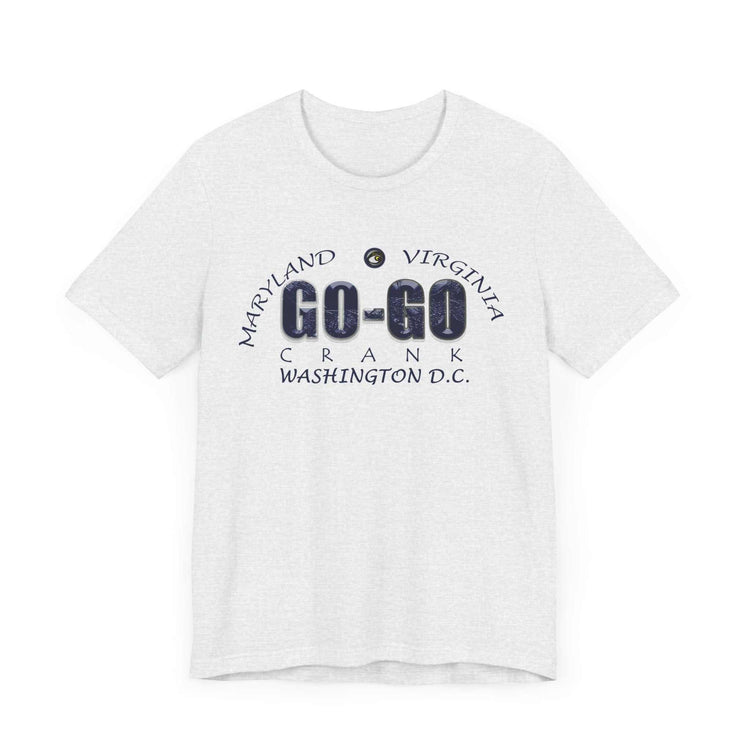 Unisex jersey short sleeve tee from Go-Go Music Collection by SharksEye Treasures in soft cotton