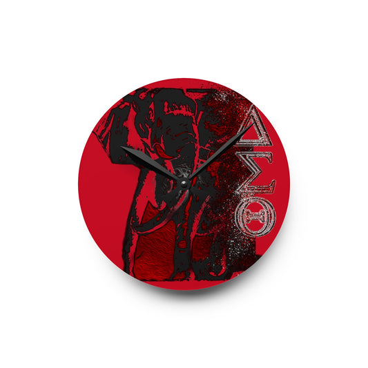 Acrylic Wall Clock Delta Sigma Theta Collection by SharksEye Treasures.