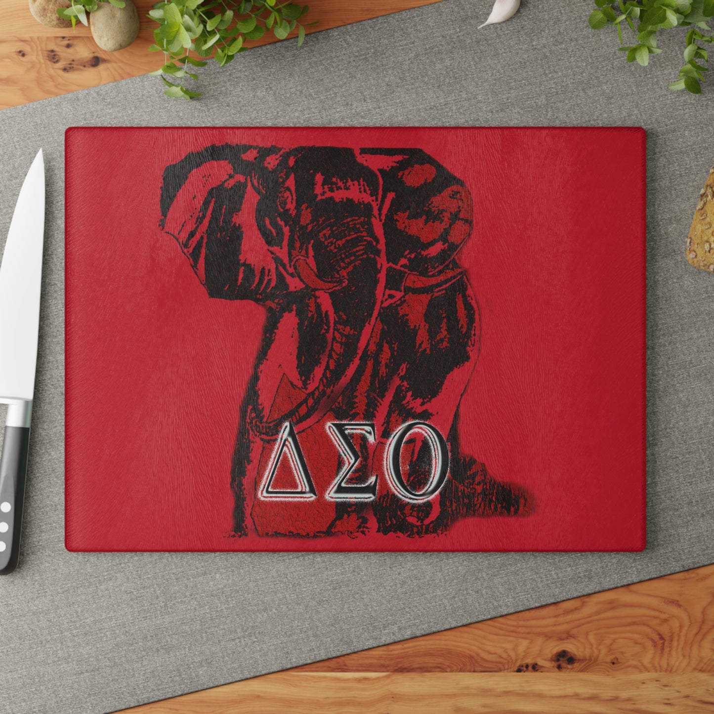 Glass Cutting Board Delta Sigma Theta Collection by SharksEye Treasures