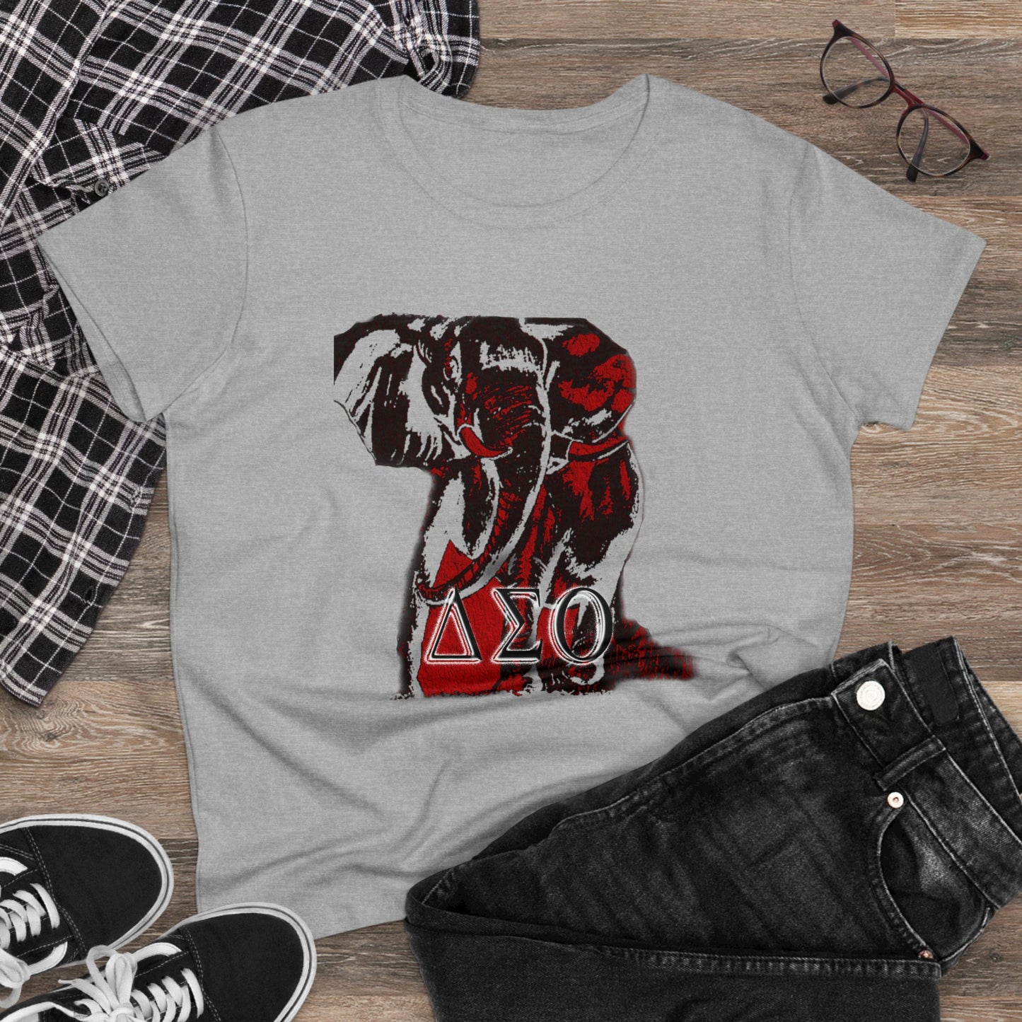 Women's Midweight Cotton Tee Delta Sigma Theta Collection by SharksEye Treasures