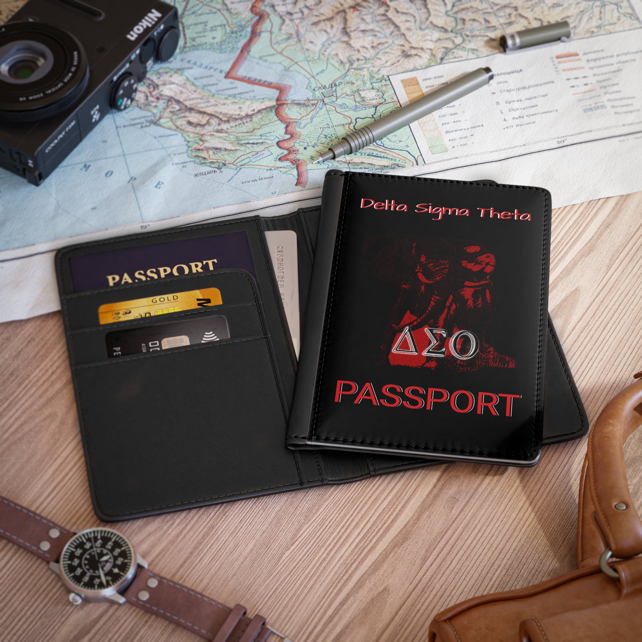 Passport Cover Delta Sigma Theta by SharksEye Treasures